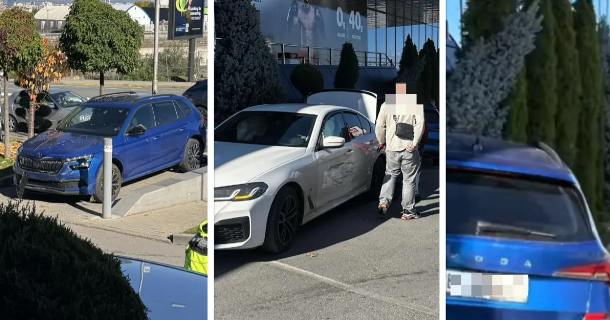 Инцидент на паркинг в София, блъснати са коли ВИДЕО