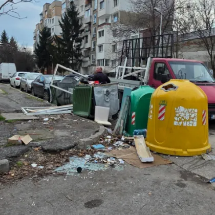Опит за нерегламентирано изхвърляне на отпадъци край контейнерите в столичния