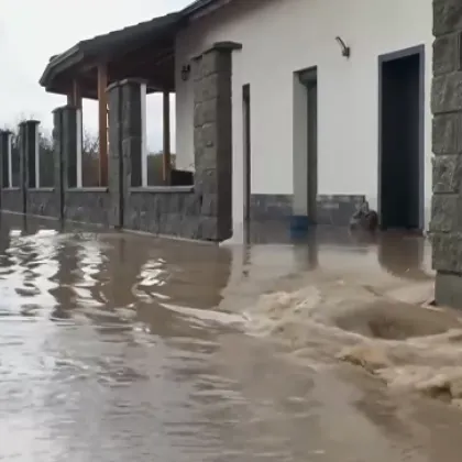 Продължаващите проливни валежи в Петрич и Сандански доведоха до обявяване