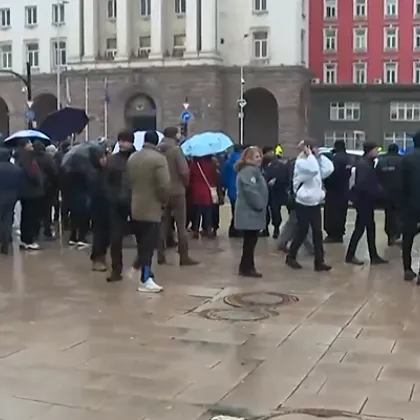 Центърът на София е блокиран тази сутрин от протест на симпатизанти