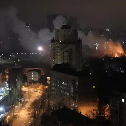 Атака с ракети и дронове срещу Киев