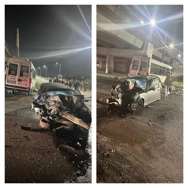 Ад на Чепинско: Бясна скорост размаза кола в бус ВИДЕО+СНИМКИ