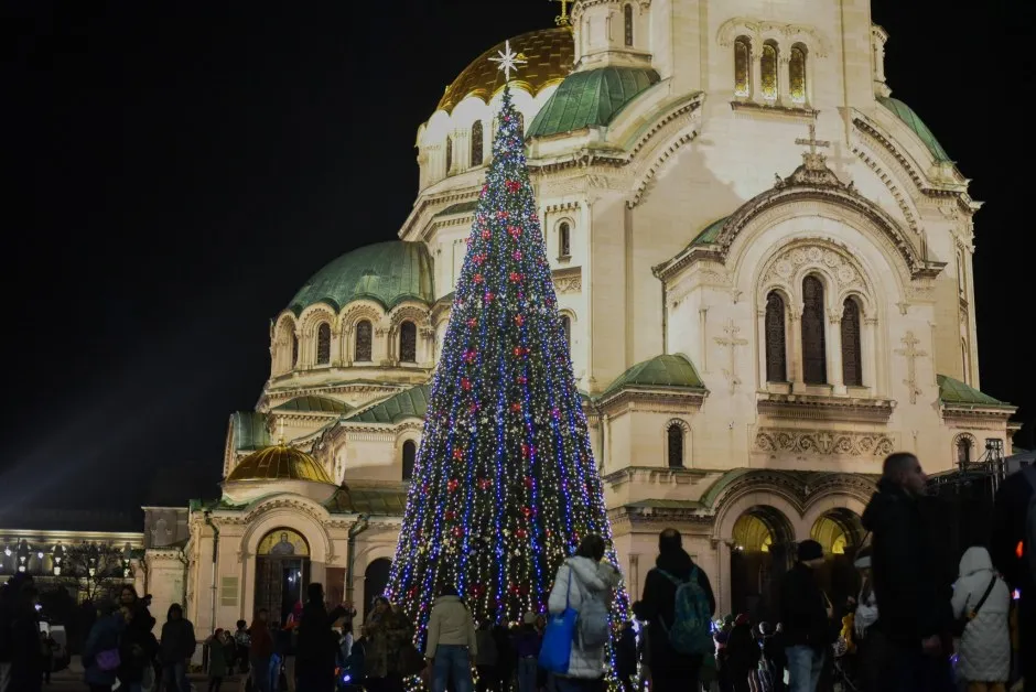 Грейна коледното дръвче на София ВИДЕО