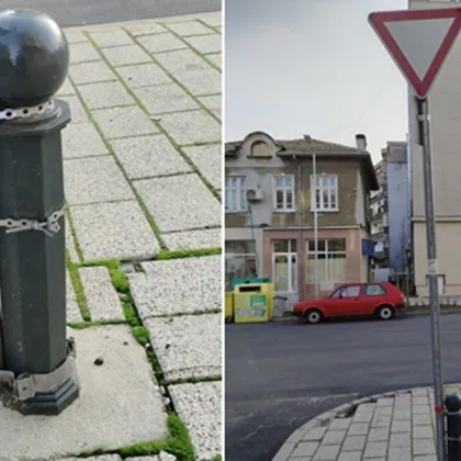 На улица Христо Ботев в Габрово се появи необичайна гледка