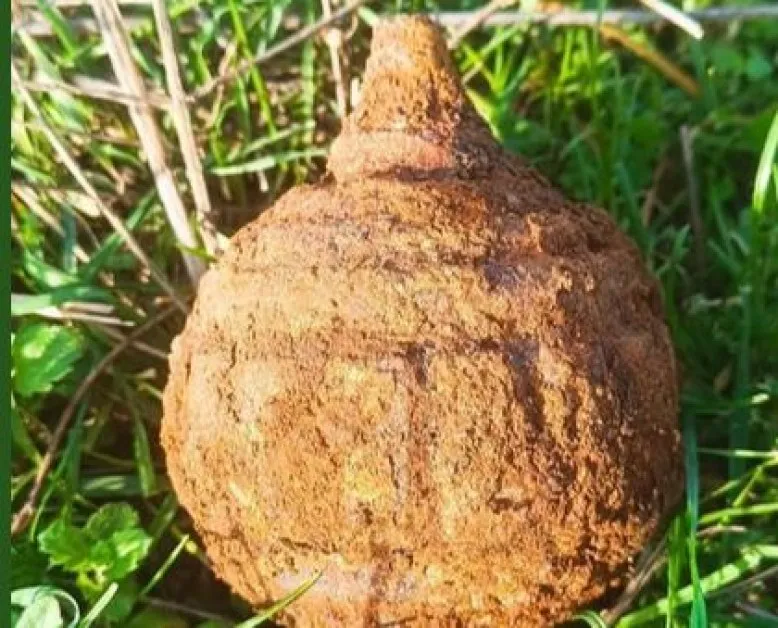 Откриха невзривена граната, използвана в Балканските войни