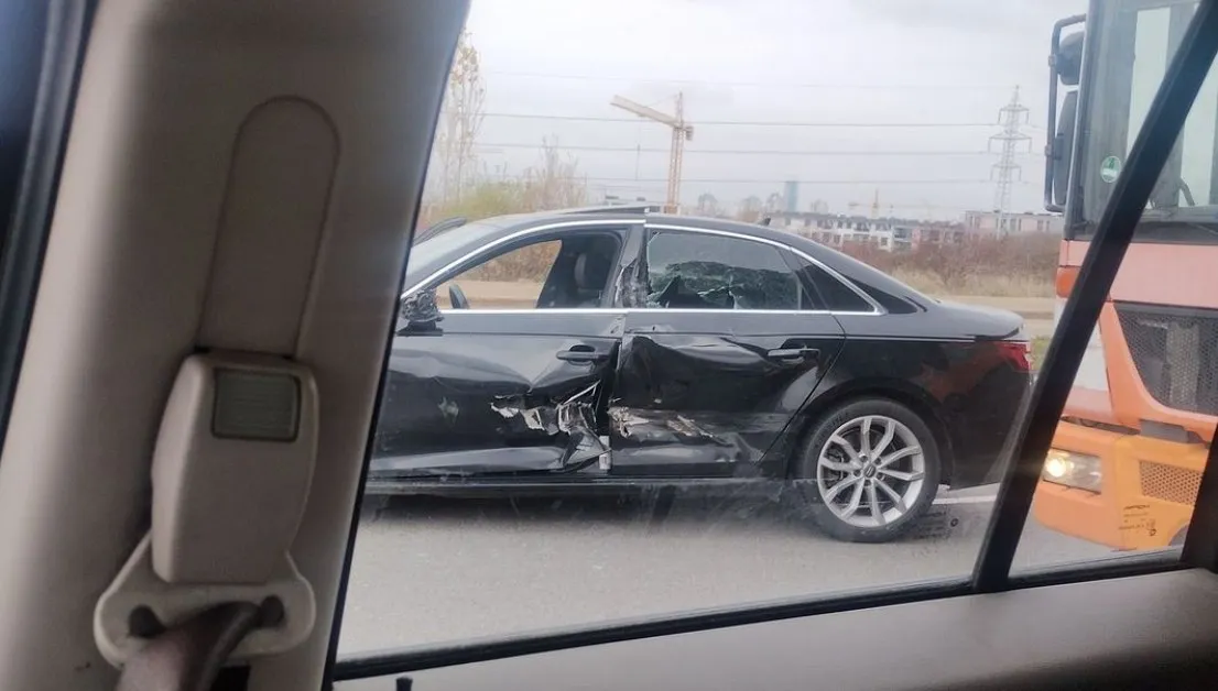 Тежка катастрофа на Околовръстното на София СНИМКИ