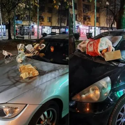 Миризливо наказание застига коли паркирани в пловдивския квартал Кючук Париж