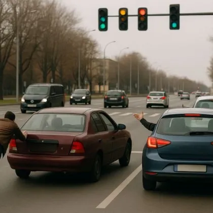 Търновец закъса на светофар, наградата му – освиркване и псувни