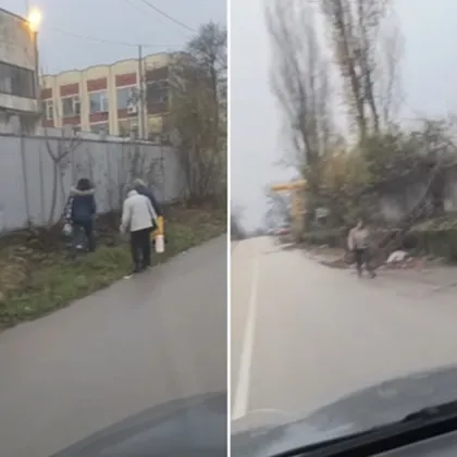 Пешеходци във Враца са принудени да се движат по пътното