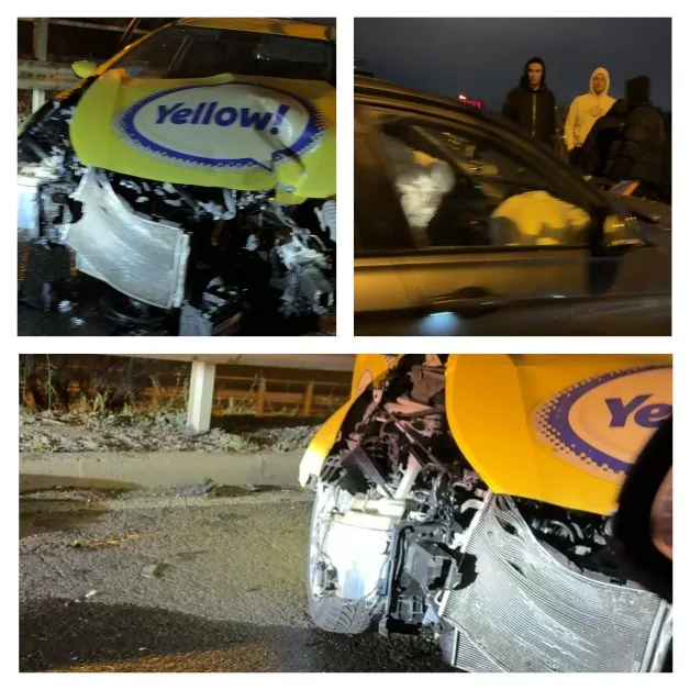 Такси е смляно след зверски удар с BMW - напрежение и молитви за шофьора ВИДЕО