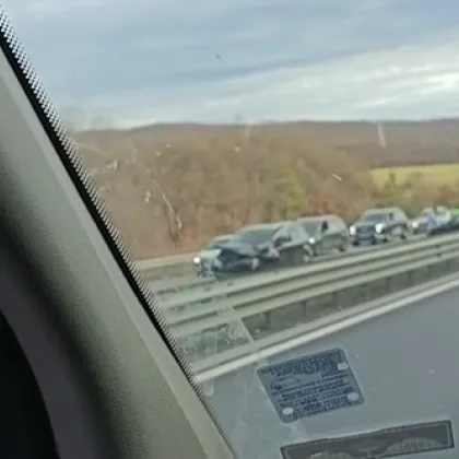 Катастрофа стана днес на АМ Тракия Лек автомобил е с