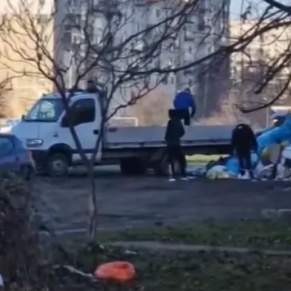 Нерегламентирано изхвърляне на отпадъци в столичния квартал Люлин 1 На клип