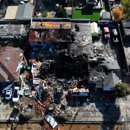 Мощна експлозия разруши три сгради в околностите на Сан Франциско