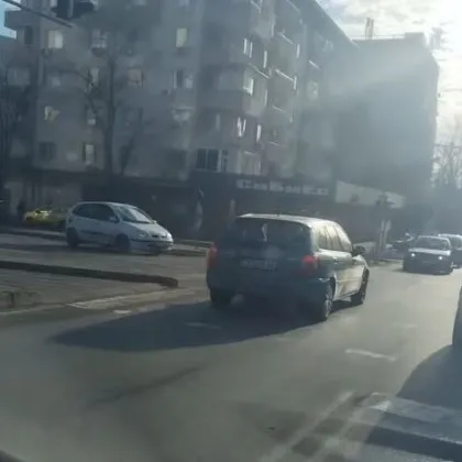 Шофьорка успя да предизвика вниманието на останалите участници в движението