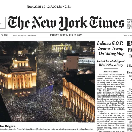 Протестите у нас бяха на първа страница на вестник "New York Times" в петък СНИМКИ и ВИДЕО