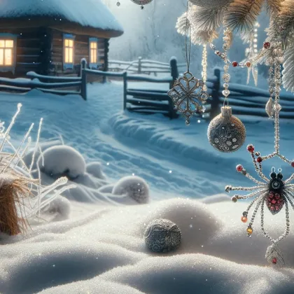 Коледният паяк: Легенда превръща паяжината в празнична украса