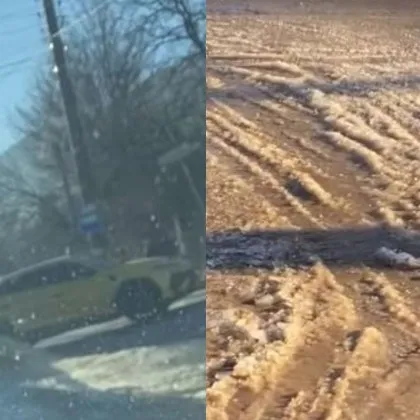 Теч превърна в ледена пързалка софийска улица СНИМКИ