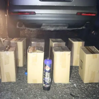 Спипаха флакони с райски газ край Видин съобщиха от полицията Рано тази сутрин на