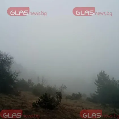 Гъста мъгла е паднала в планинските части на Асеновград и