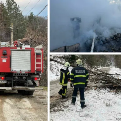 Буреносно денонощие в Пловдивско: Вятър със 100 км/ч, 90 сигнала и десетки щети
