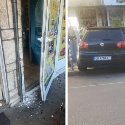 Три коли се блъснаха в София, една от тях се заби в магазин СНИМКИ