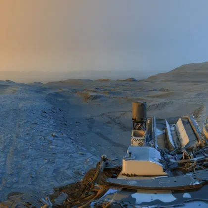 Марсоходът Curiosity се изкачи по 5-километров склон на Марс и засне зашеметяваща панорама