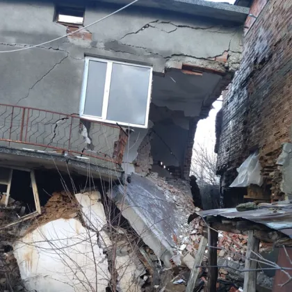 Старо свлачище в село Орлица се активира вследствие на проливните