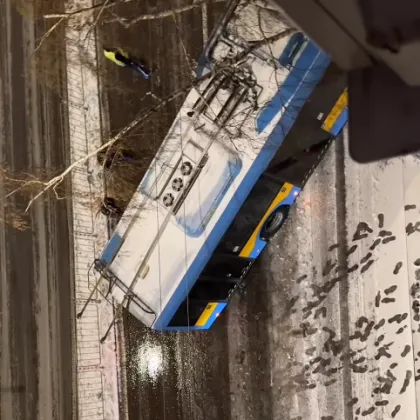 Тролей блокира булевард в София СНИМКИ