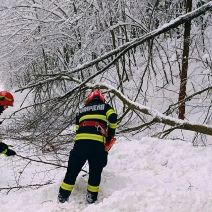 Студена вълна скова Румъния: Спасителни акции, затворени пътища и липса на ток