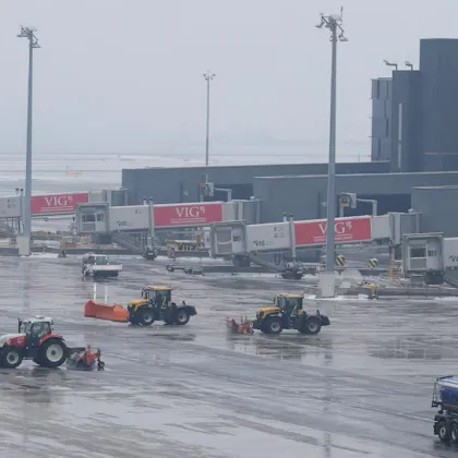 Черен лед затвори летището във Виена