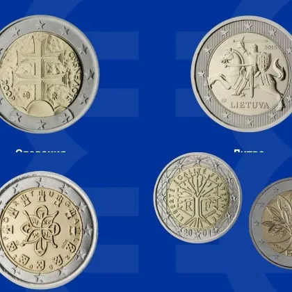 Вижте символите по "чуждите" евромонети, които са законно платежно средство в България СНИМКИ