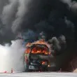 Пламъци на границата! Автобус с туристи се запали на Капъкуле