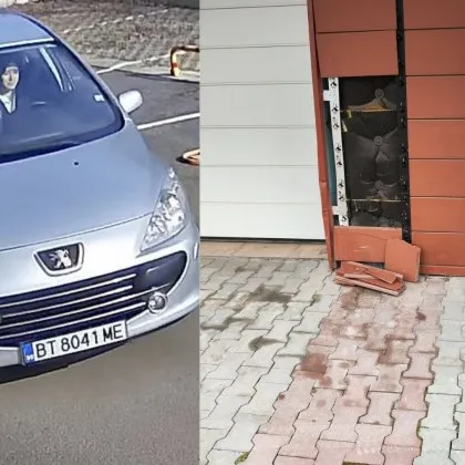 Фасадна облицовка на колона до гаражна врата във Велико Търново