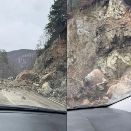 Огромно свлачище рухна в прохода Троян - Кърнаре СНИМКИ