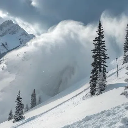 Лавина затрупа двама скиори