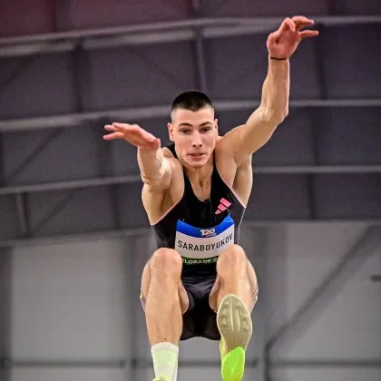Саръбоюков с нов национален рекорд: скочи 8,45 метра ВИДЕО