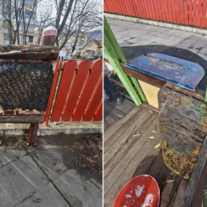 Жители на Враца искат спешен ремонт на детска площадка на Стария пазар СНИМКИ