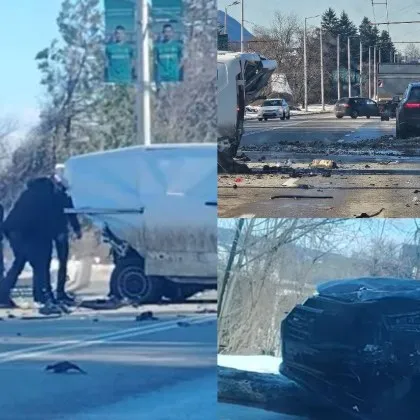 Тежка катастрофа е станала този следобед във Враца научи GlasNews Джип