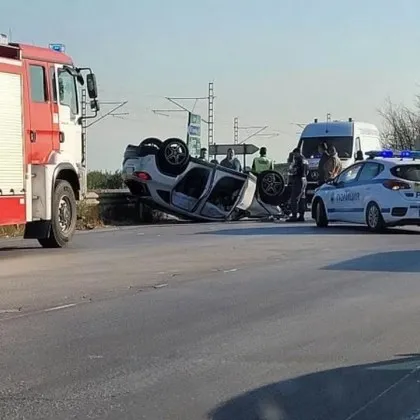 Тапа на АМ &bdquo;Тракия": Още една катастрофа блокира напълно движението към Бургас
