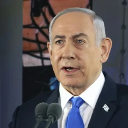 Нетаняху се появи публично и направи изявление след нападението срещу офиса му