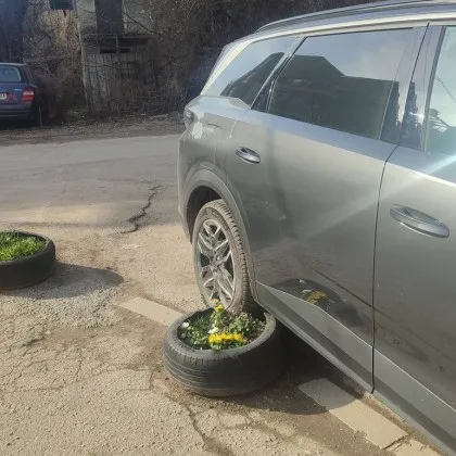 &bdquo;Има място, не паркирай в цветята!" Софиянка отправи апел към шофьор