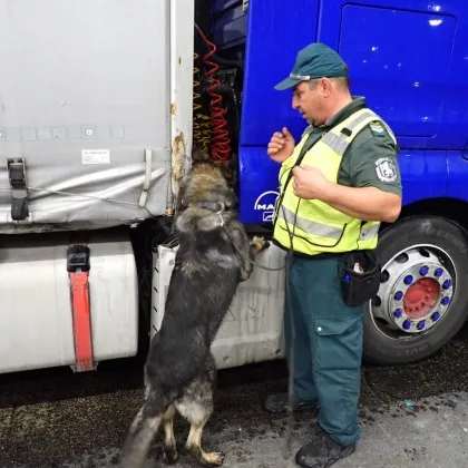 Шофьор пробва да мине границата с 45 кг марихуана, намеси се Пирин СНИМКИ
