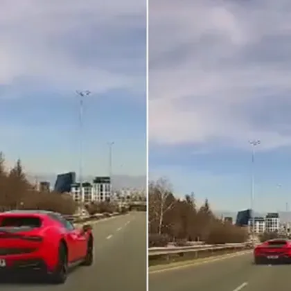Спортна кола "хвърчи" в София, "спят" ли камерите на КАТ? ВИДЕО