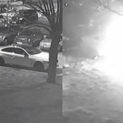 Неизвестен подпали паркирана кола, едва не се превърна във факла СНИМКИ