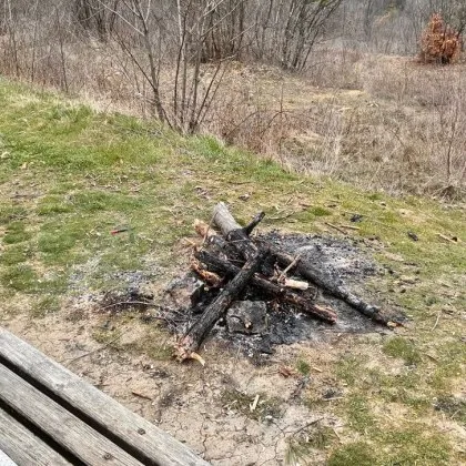 Оставиха тлеещ огън в парк, а ако избухне пожар? ВИДЕО