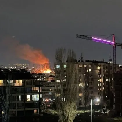 Пожар в София СНИМКА