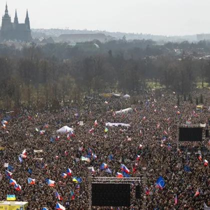 Масов протест в Чехия срещу правителството на Бабиш
