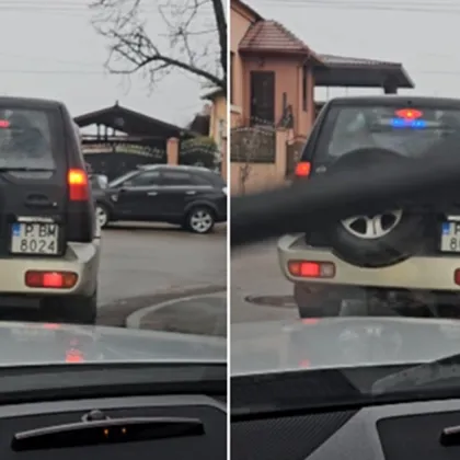 На нечия служба ли е този автомобил? Вижте какви светлини примигват на задното му стъкло ВИДЕО