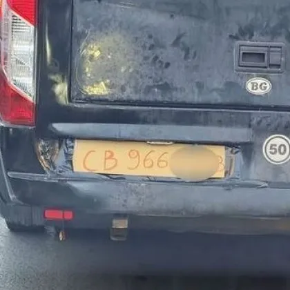 Шофьор с необикновен номер се появи в София СНИМКА