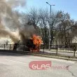 Извънредно! Пламна градски автобус в Пловдив СНИМКИ